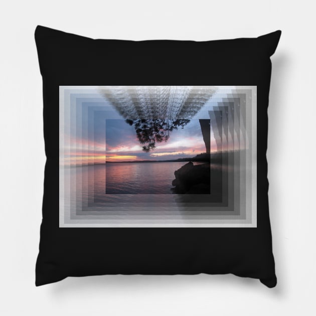 Sunset At Lake Catchcoma-Available As Art Prints-Mugs,Cases,Duvets,T Shirts,Stickers,etc Pillow by born30