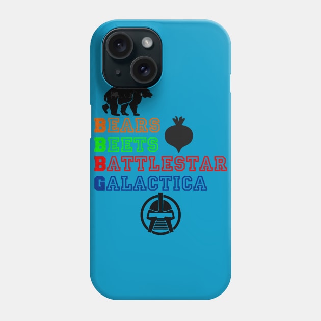 Bears Beets Battlestar Galactica Phone Case by Cartel