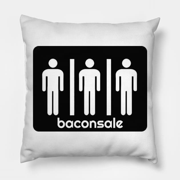 Bathroom Baconsale Boys Pillow by baconsale