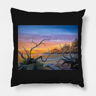 West Coast Sunset Pillow