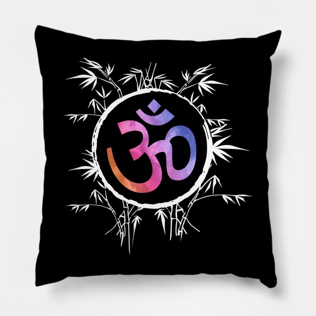 Love, Yoga and Dog Pillow by DoggyPrint