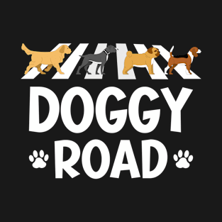 Funny Dog Lovers - Doggy Road - Rock Music Parody T-Shirt