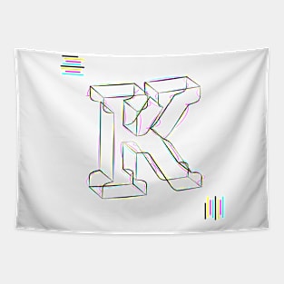 K - cmyk strokes Tapestry