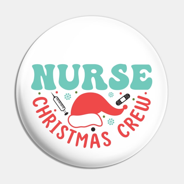 Christmas Nurse Crew Pin by MZeeDesigns