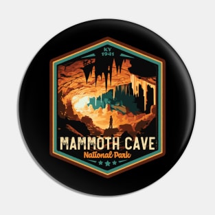 Mammoth Cave National Park Vintage WPA Style National Parks Art Pin