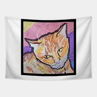 Ginger Cat - Traditional Art - Paint Pens. Tapestry