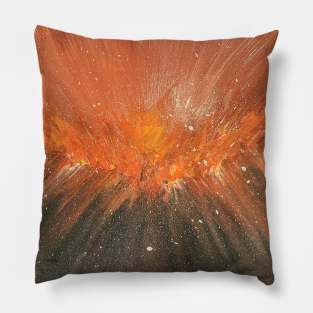 Phoenix rising acrylic abstract artwork Pillow