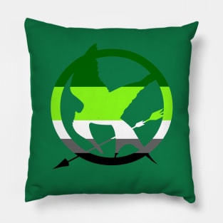 Aromantic Mockingjay Pillow