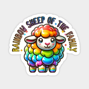 Rainbow Pride Sheep of the Family Magnet