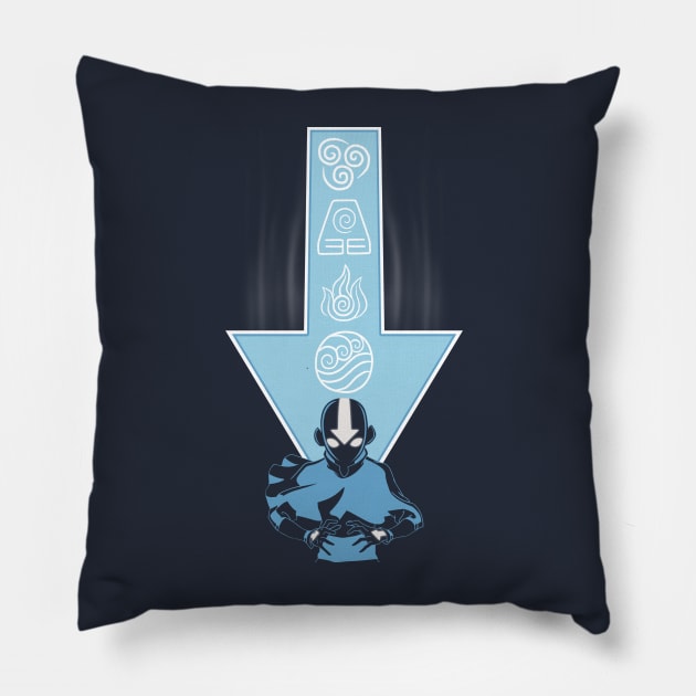 Avatar Aang Arrow Pillow by scribblejuice