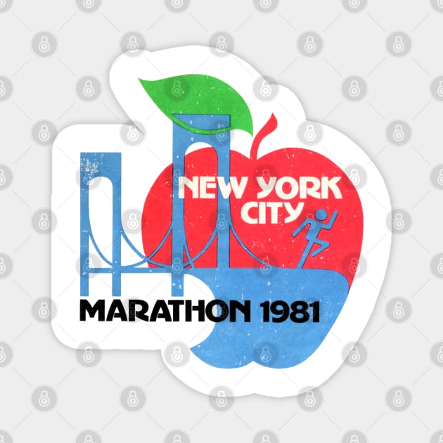 1981 New York Marathon Magnet by Meat Beat