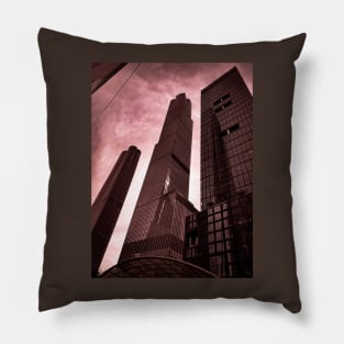 Skyscapers Look Up Skyline Hudson Yards NYC Pillow