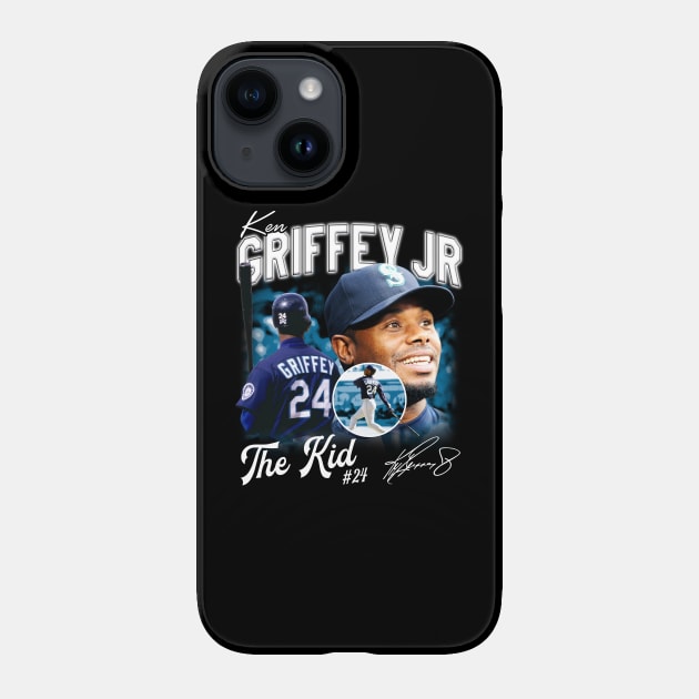 Ken Griffey Jr The Kid Basketball Legend Signature Vintage Retro 80s 90s  Bootleg Rap Style - Ken Griffey Jr - T-Shirt