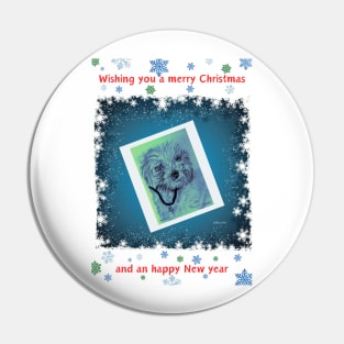 Wishing you a merry Xmas Pin