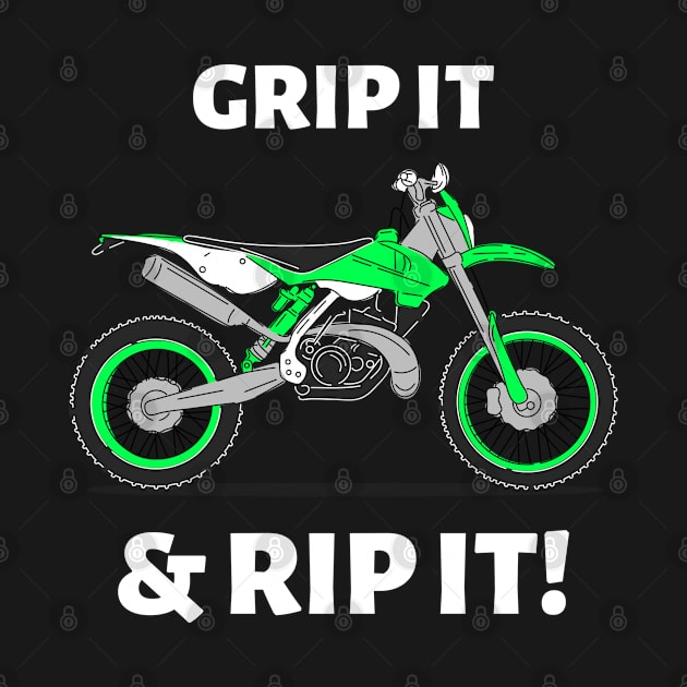 Grip It & Rip It! Motorcycle by DDSTees