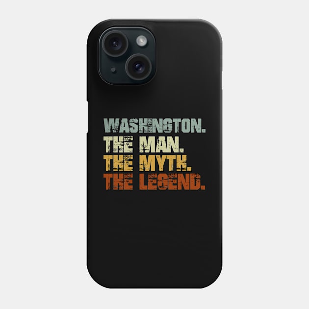 Washington Phone Case by designbym