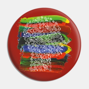 Abstract science head Pin