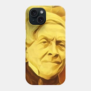 Jules Michelet Abstract Golden Portrait | Jules Michelet Artwork 9 Phone Case