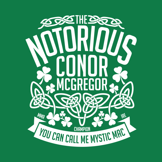 Conor McGregor UFC Champion Crest by TypeTees