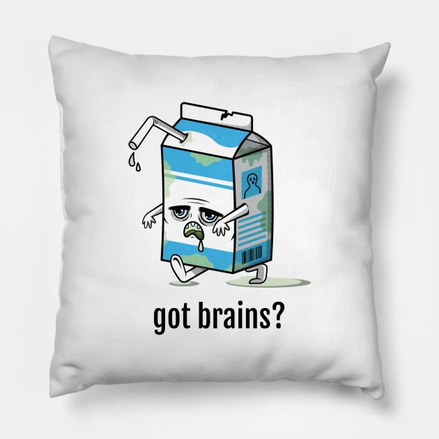Got brains? Pillow by ForEngineer