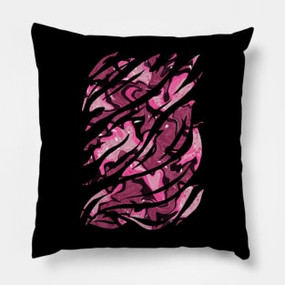 Hot pink abstract geometric shapes Pillow