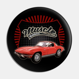 Chevrolet Corvette 1963 car muscle Pin