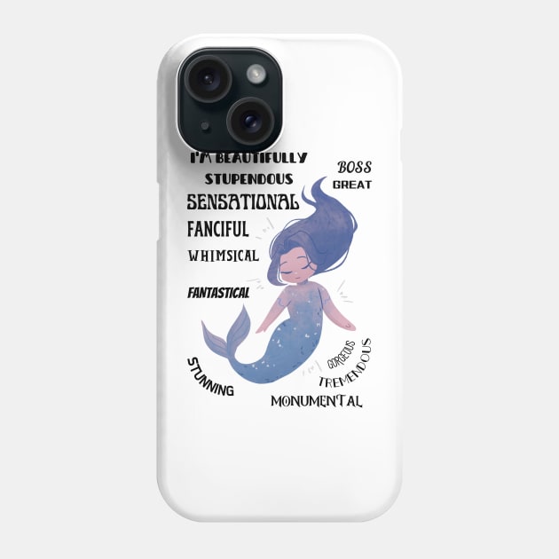 Countless Adjectives To Describe Me Phone Case by Caleo Conet