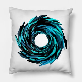 Vortex Blue/Black Pillow