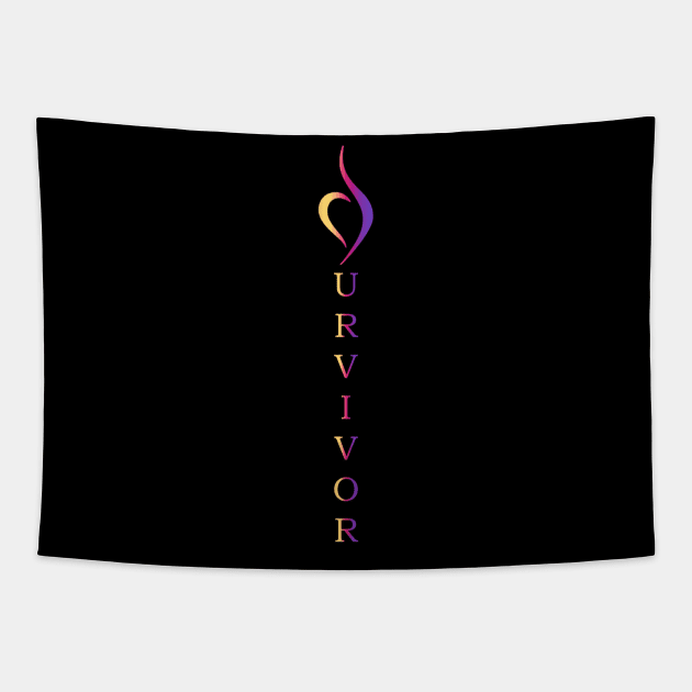 Eating Disorder Symbol Survivor Eating Disorders Tapestry TeePublic