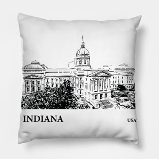 Indiana State USA Pillow
