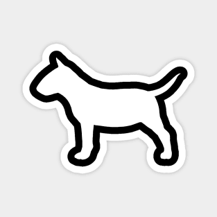 Miniature Bull Terrier Silhouette Magnet