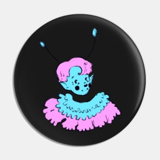 Bug Fairy Portrait Sticker Pin