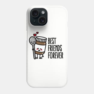 Best friends forever chocolate spread / spoon BFF Phone Case