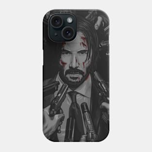 John Wick Vector art Phone Case