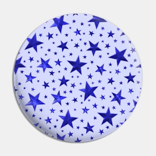 Indigo Star Pattern Pin