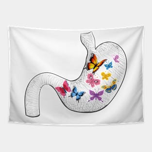 Butterflies in my stomach colourful Tapestry