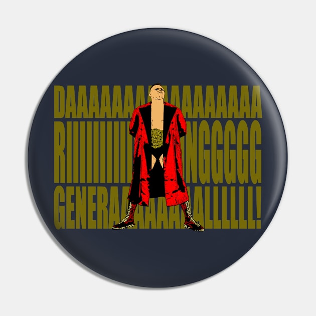 Red General (gold letters) Pin by BradyRain