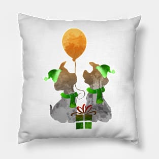 Christmas Inspired Silhouette Pillow