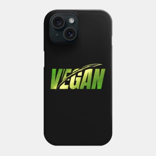 Green Logo With Leaves To Show You Live Vegan Phone Case