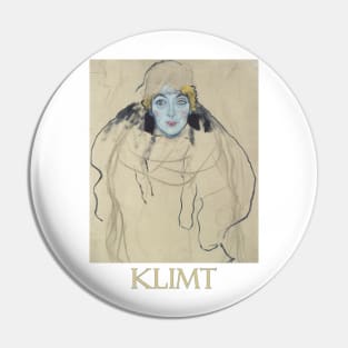 Portrait of a Lady (Unfinished) by Gustav Klimt Pin