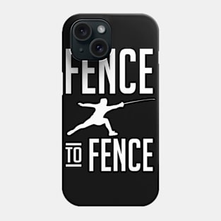 Fence to Fence (white) Phone Case