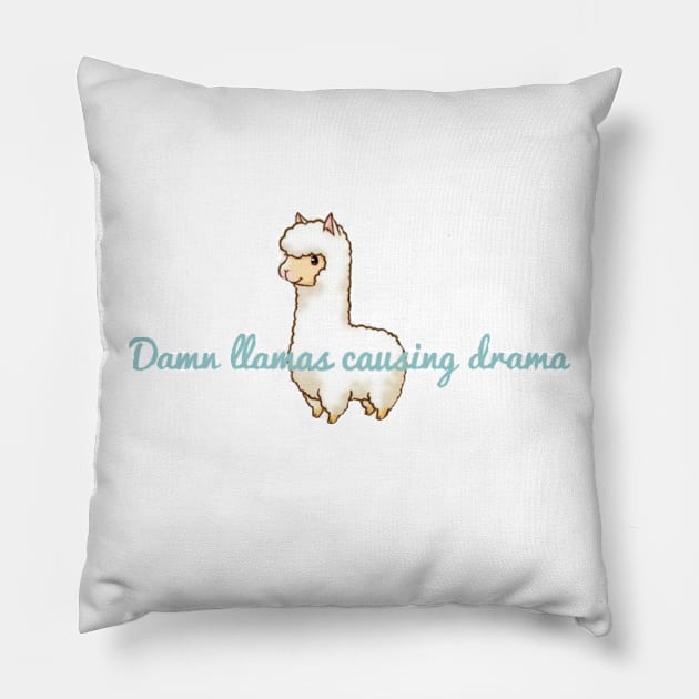 Drama Llama Pillow by Sylvanas_drkangel