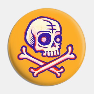 Skull and cross bones Pin