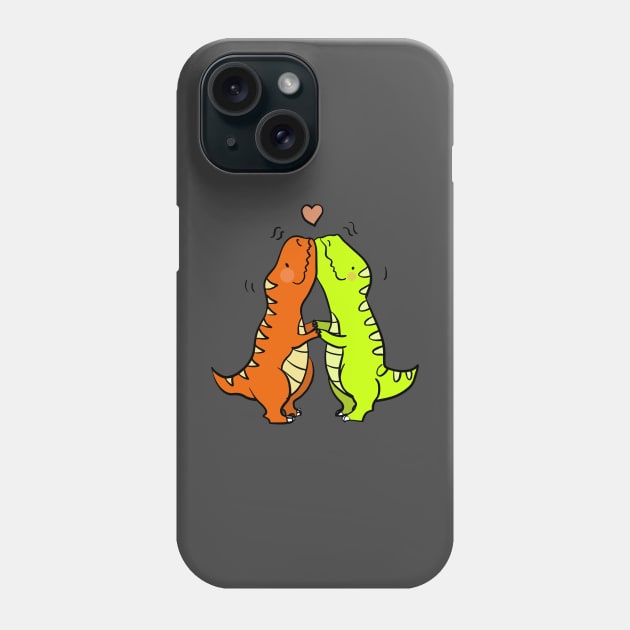 Dino-Hug Phone Case by AndySaljim