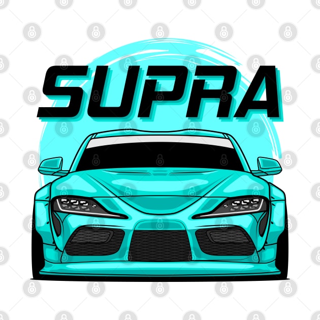 Cyan Supra MK V by GoldenTuners