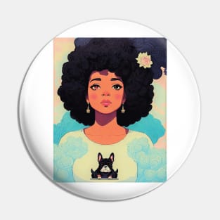 Black Mystical Goddess Pin