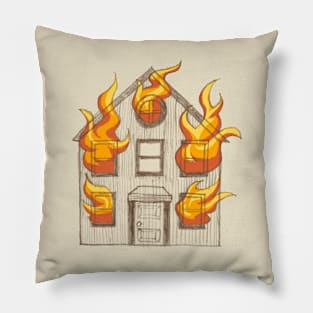 House on Fire Pillow