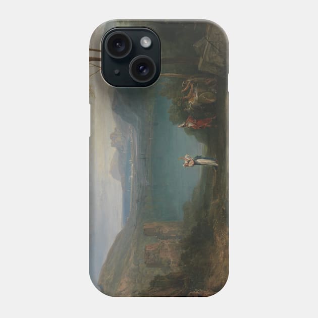 Lake Avernus- Aeneas and the Cumaean Sybil by J.M.W. Turner Phone Case by Classic Art Stall