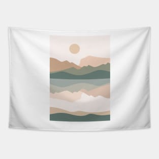 Ben Nevis Mountains Minimalist Landscape Tapestry