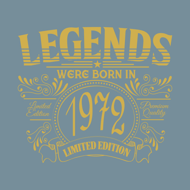Discover 1972 vintage sayings year of birth 1972 gifts legend - 1972 Vintage - T-Shirt